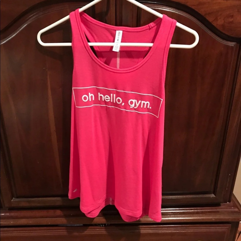 Idealogy Pink Tank Oh, Hello Gym SZ sm